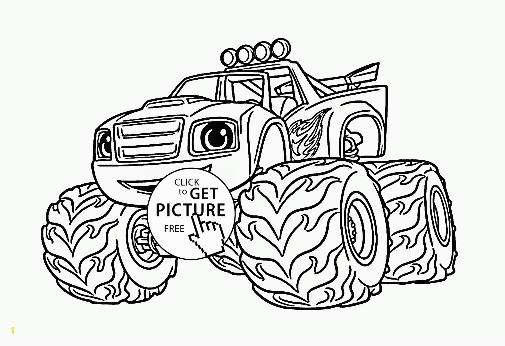 Coloring Pages Of Huge Monster Trucks Truck Drawing for Kids at Getdrawings