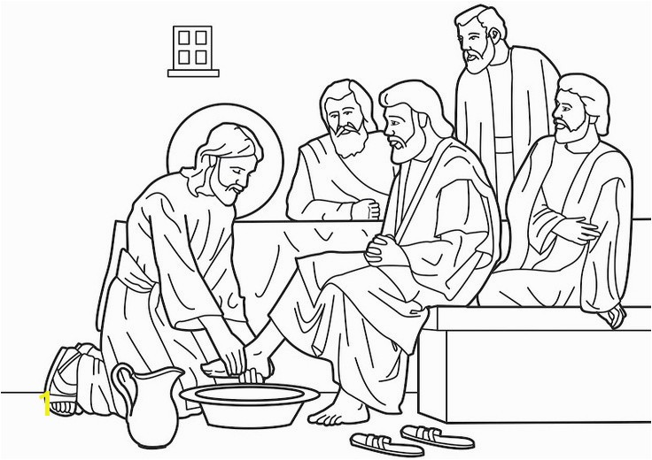 Coloring Pages Of Jesus Washing His Disciples Feet Coloring Pages Jesus Washing His Disciples Feet Unique attractive