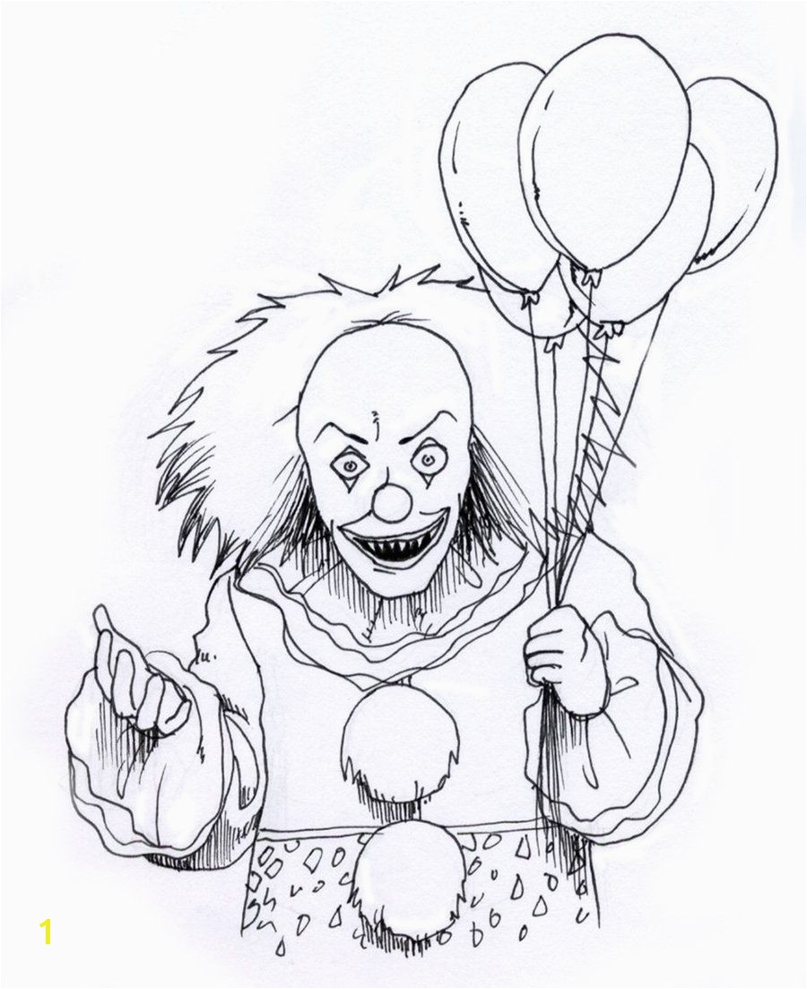 Coloring Pages Of Pennywise the Clown Evil Clown Drawings Google Search Tattoos Pinterest