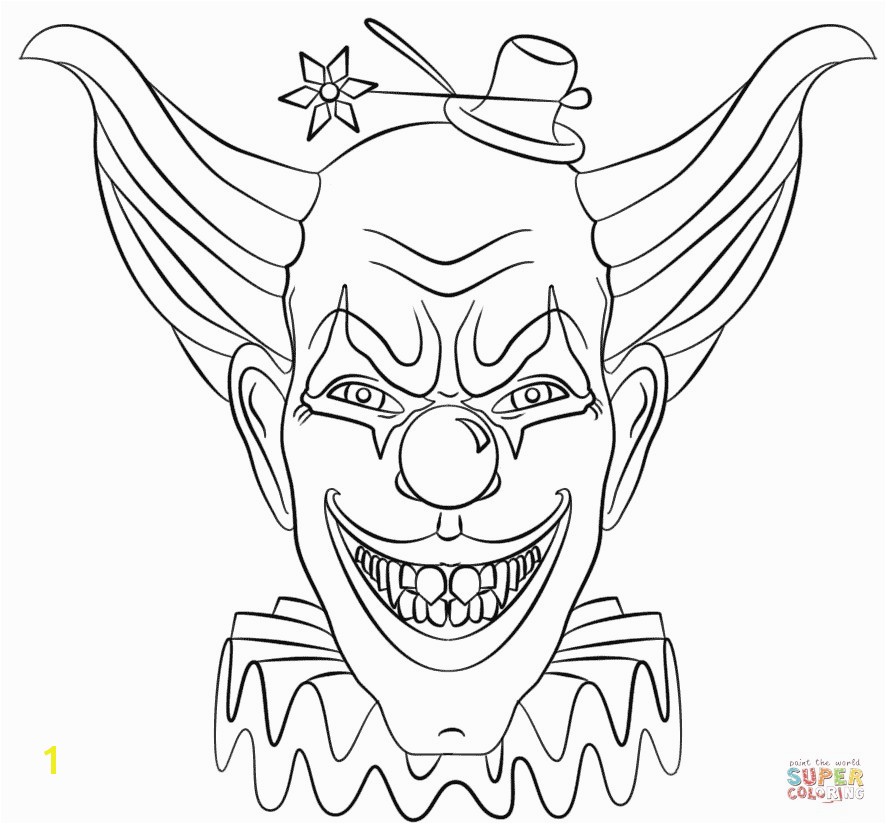 Fresh Coloring Pages Pennywise The Clown Stock