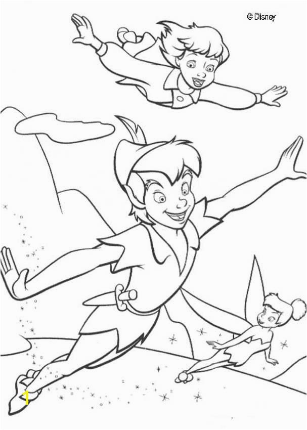 Coloring Pages Of Peter Pan Wendy and Peter Pan
