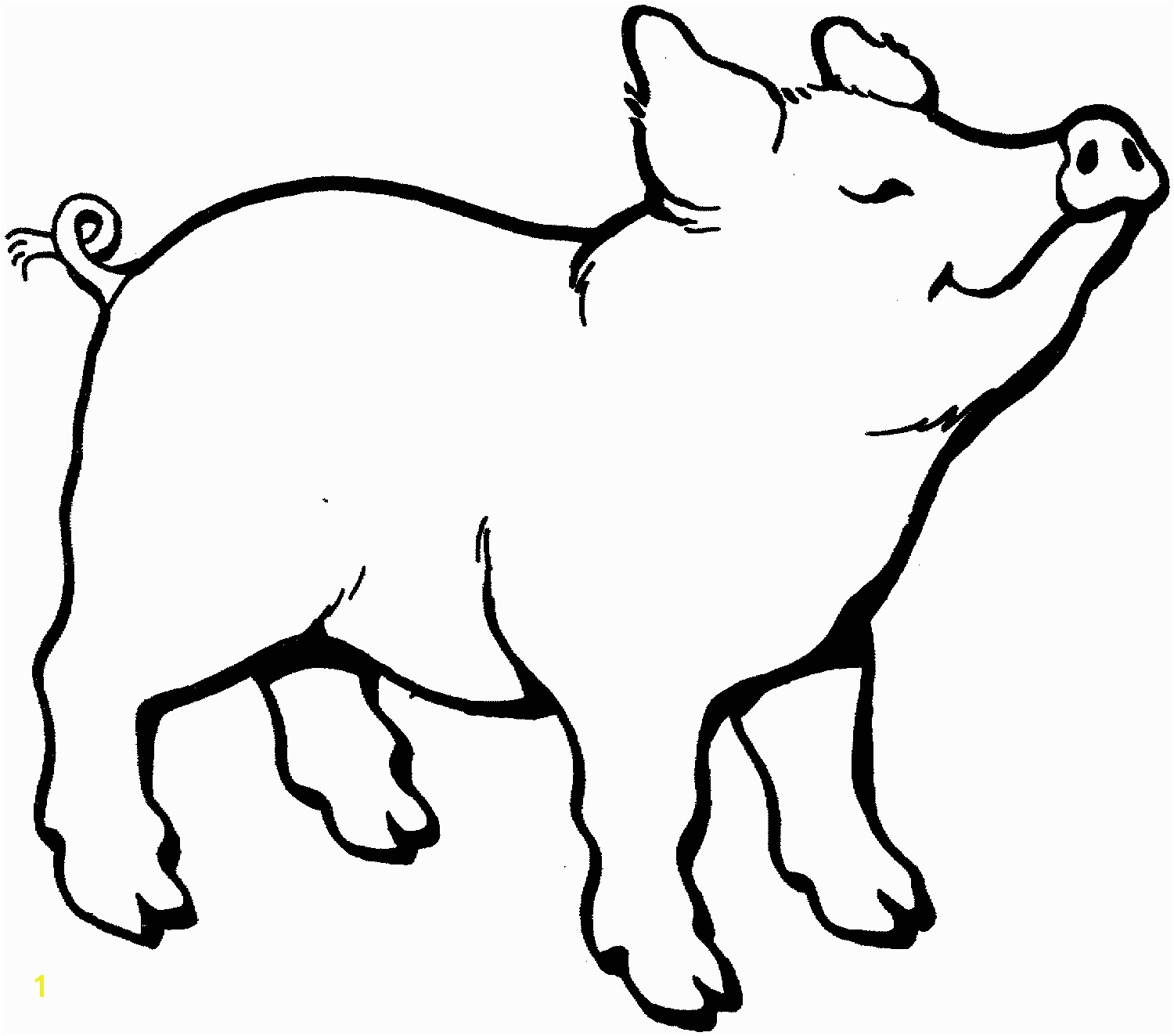 Coloring Pages Of Pigs and Piglets Pig Smells something Coloring Page 15001323