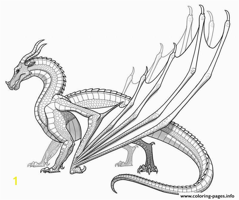 Print Realistic dragon for adults coloring pages