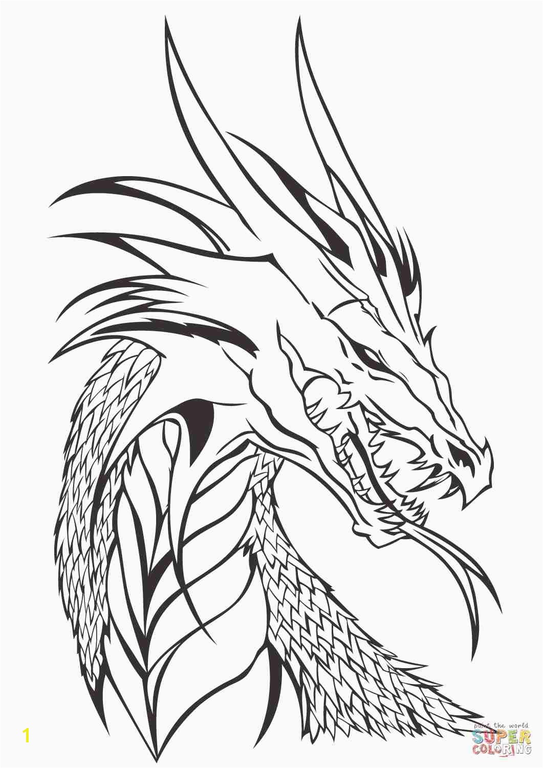 Simple Realistic Dragon Coloring Pages Ninjago Pinterest Lovely Head