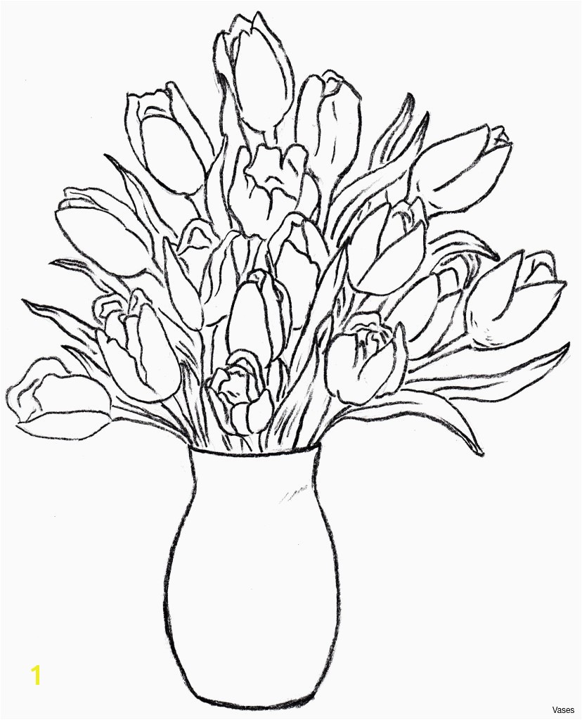 Coloring Pages Real Roses New Vases Flowers In Vase Coloring Pages A Flower top I