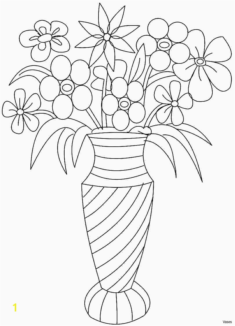 Coloring Pages Roses Vases Flower Vase Coloring Page Pages Flowers In A Top I 0d