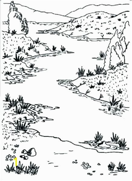 Coloring Pages Of Rivers Coloring Page A River Coloring Trend Size Stream