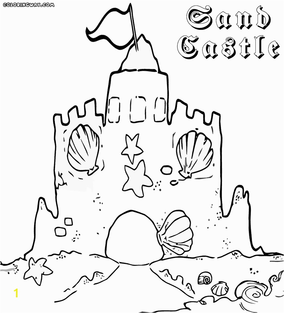 Best of sand castle coloring sheet Gallery 20t More from site Gingerbread House coloring pages