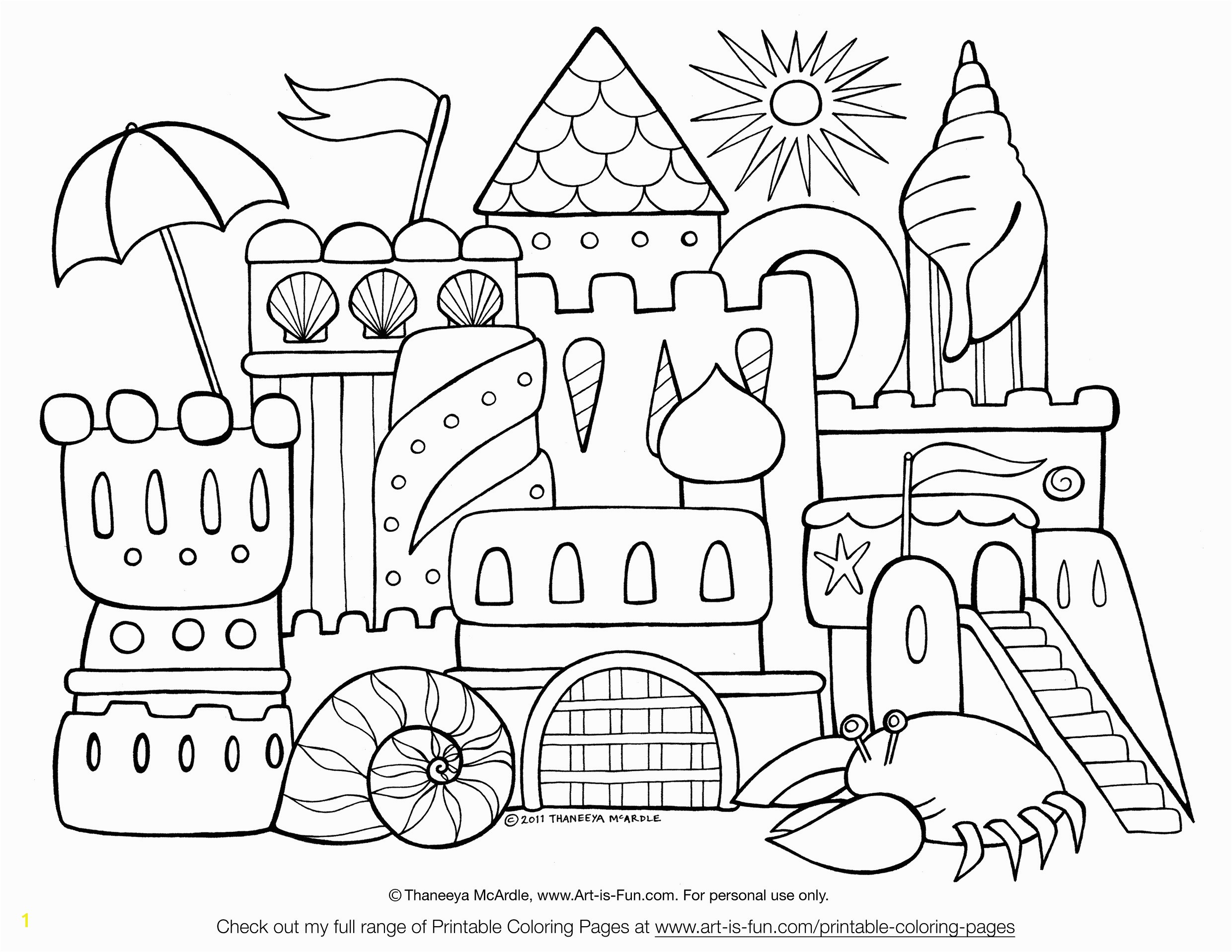 sand castle coloring sheet sand castle coloring page