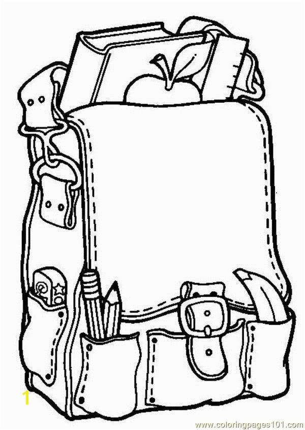 Coloring Pages Of School Supplies School Bag Coloring Page Free Printable Coloring Pagescrayola Back
