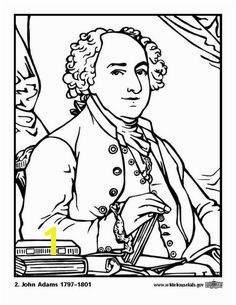 Coloring page 02 John Adams