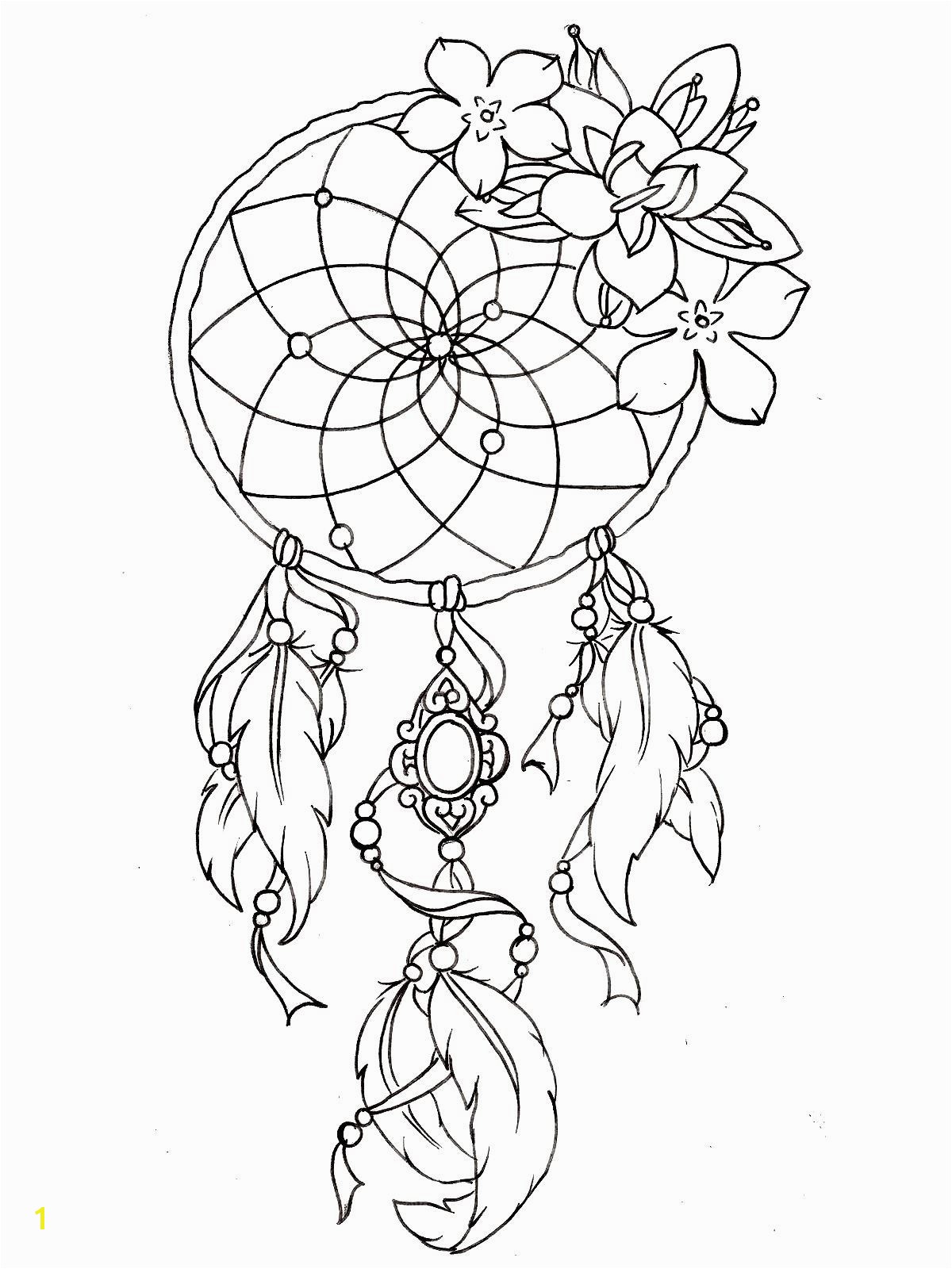 To print this free coloring page coloring dreamcatcher tattoo designs click on the printer icon at the right