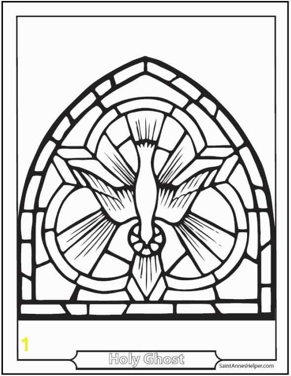 This Holy Spirit dove coloring page Symbol of the Descent of the Holy Ghost on the Apostles and Mary on Pentecost Sunday 50 days after Easter