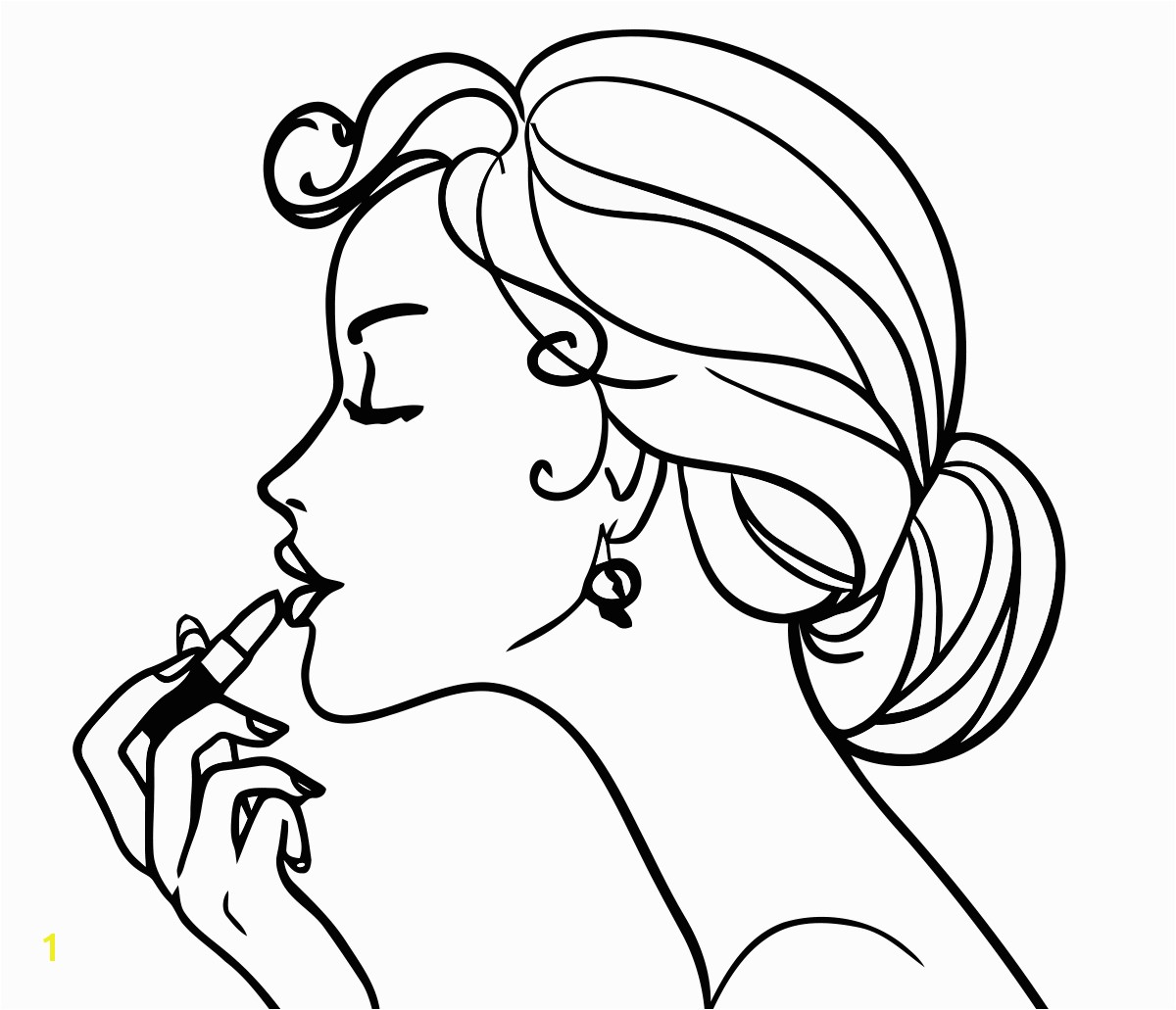 Coloring Girls coloring pages for girls makeup cosmetics beautiful girl