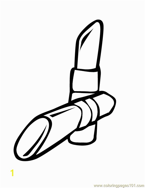 Lipstick coloring page