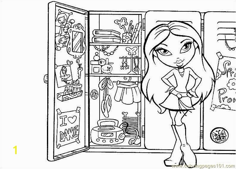 Cosmetic Coloring Pages My Cosmetics Coloring Page Free Bratz Coloring Pages