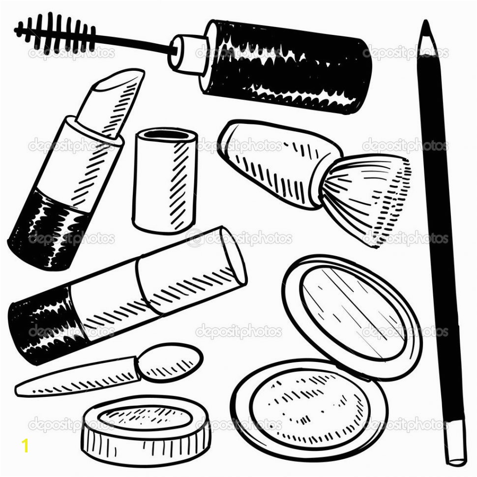 Startling Cosmetic Coloring Pages Color Bros