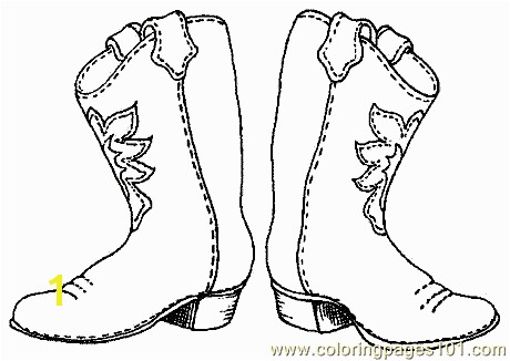 Free Cowboy boot outline