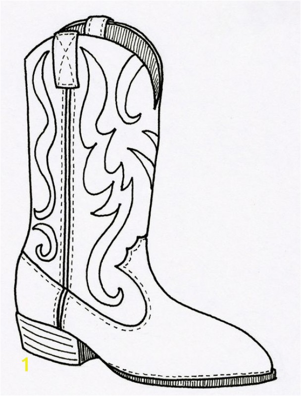 Boots Coloring Pages To Print 1000 Ideas About Cowboy Boot Tattoo