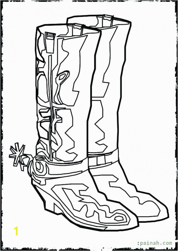 Cowboy Boots Coloring Pages to Print Free Printable Cowboy Boot Coloring Page Cowboy Boots Coloring Pages