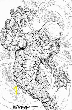 Creature from the Black Lagoon coloring page