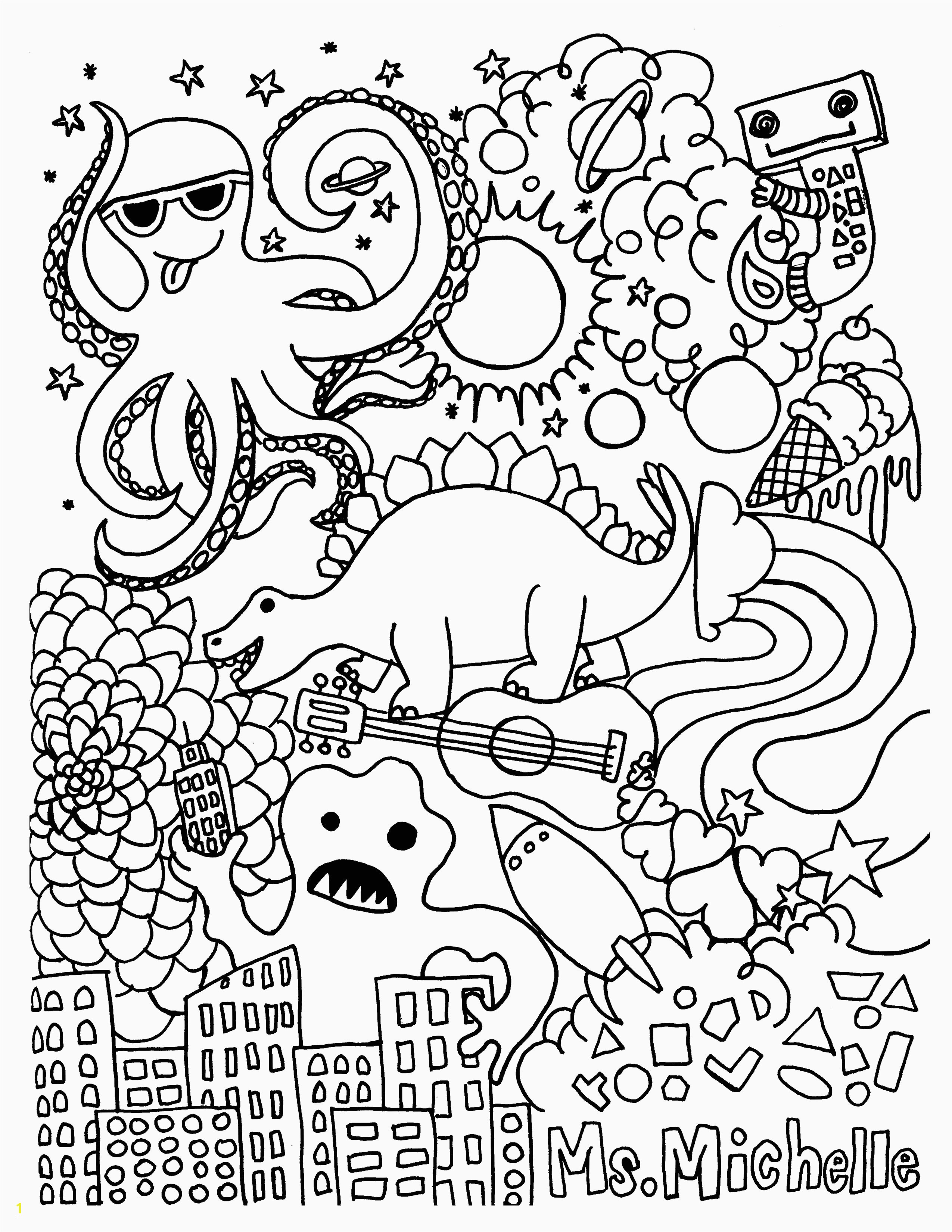 Coloring Page Kids Playing