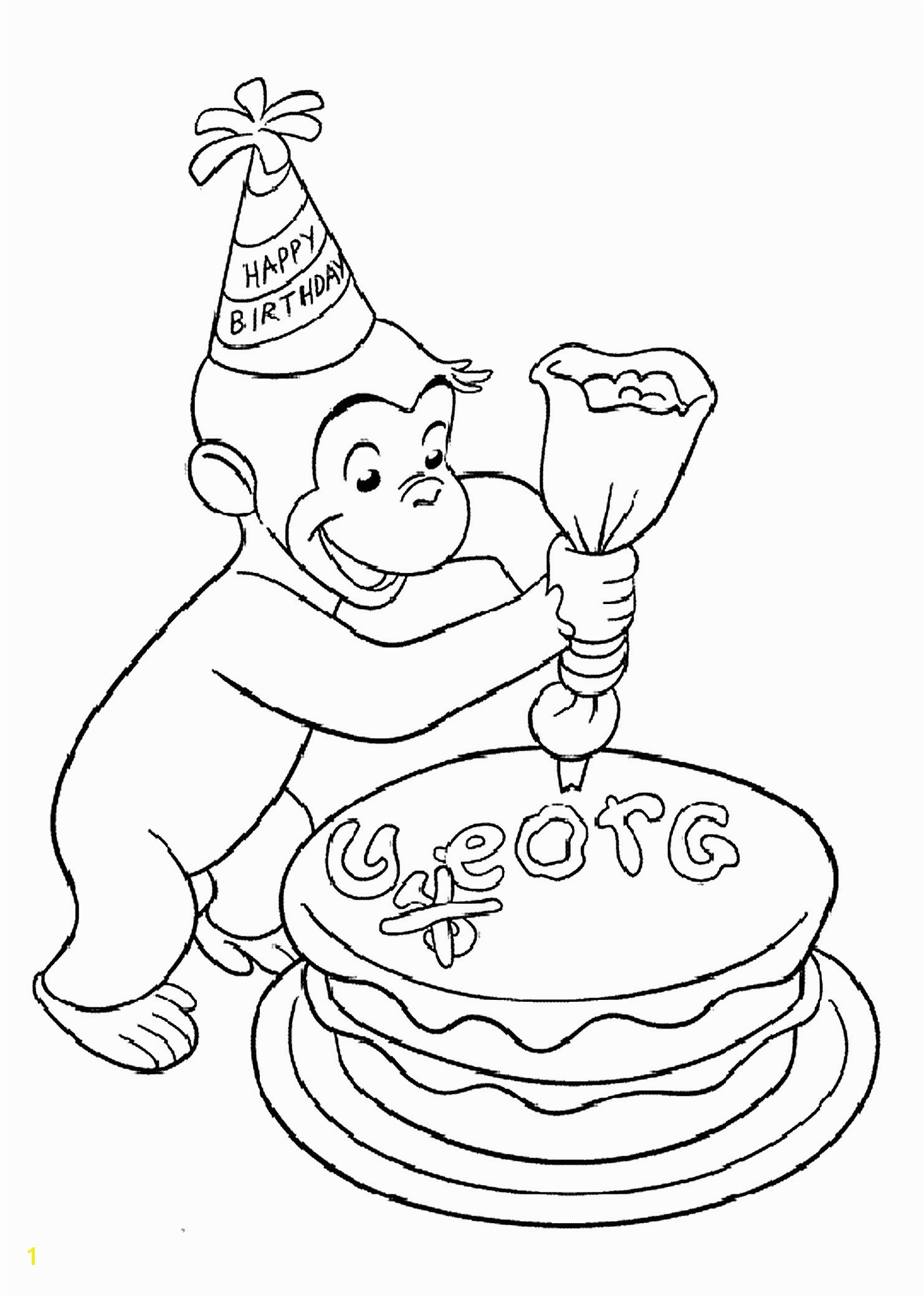 Curious George Printables Coloring Pages Curious George Coloring Pages Curious George Free Coloring Pages