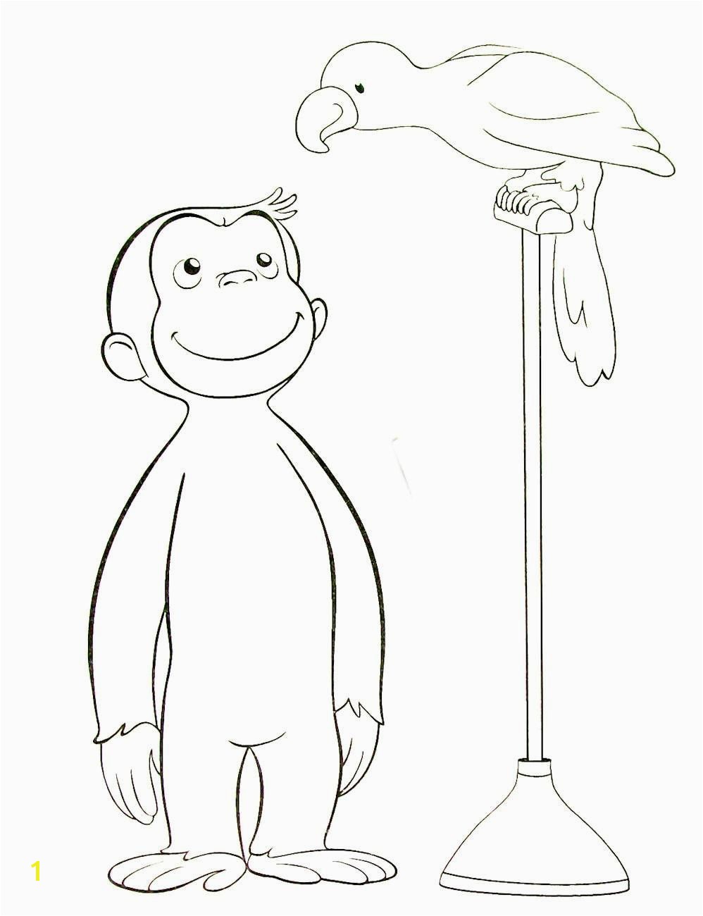 Curious George Printables Coloring Pages Curious George Printable Coloring Book Page for Kids