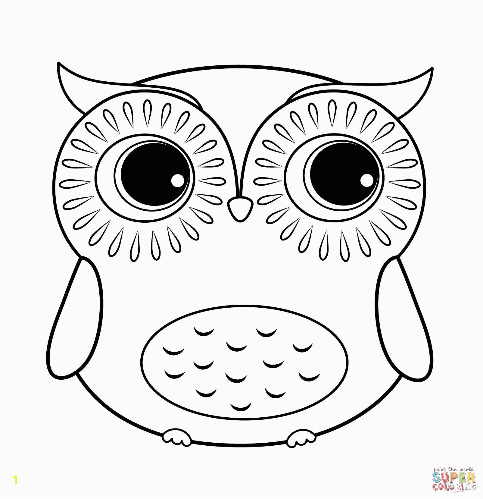 free owl coloring pages