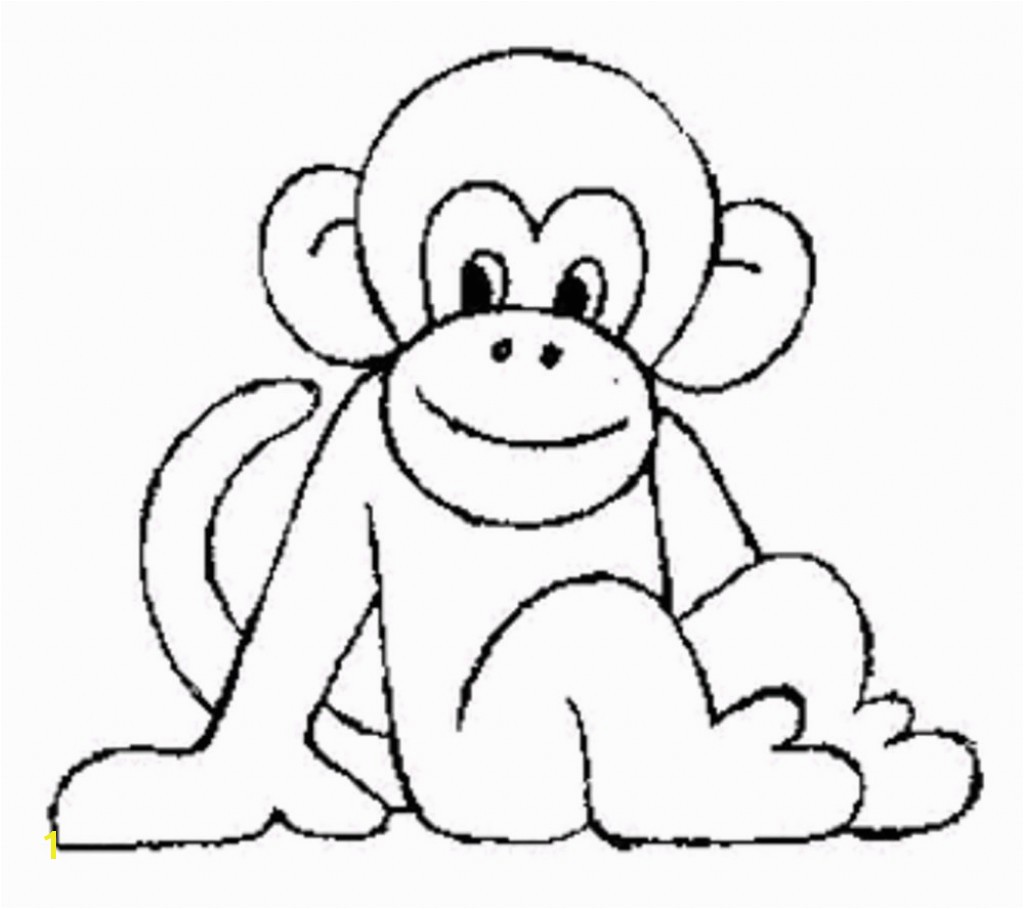 Cute Baby Monkey Coloring Pages 12