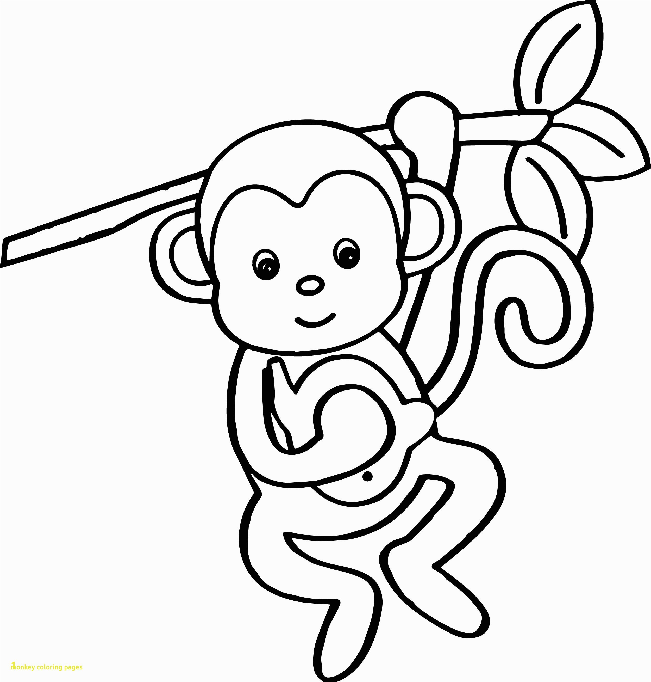 Cute Monkey Coloring Pages 44 with Cute Monkey Coloring Pages 1