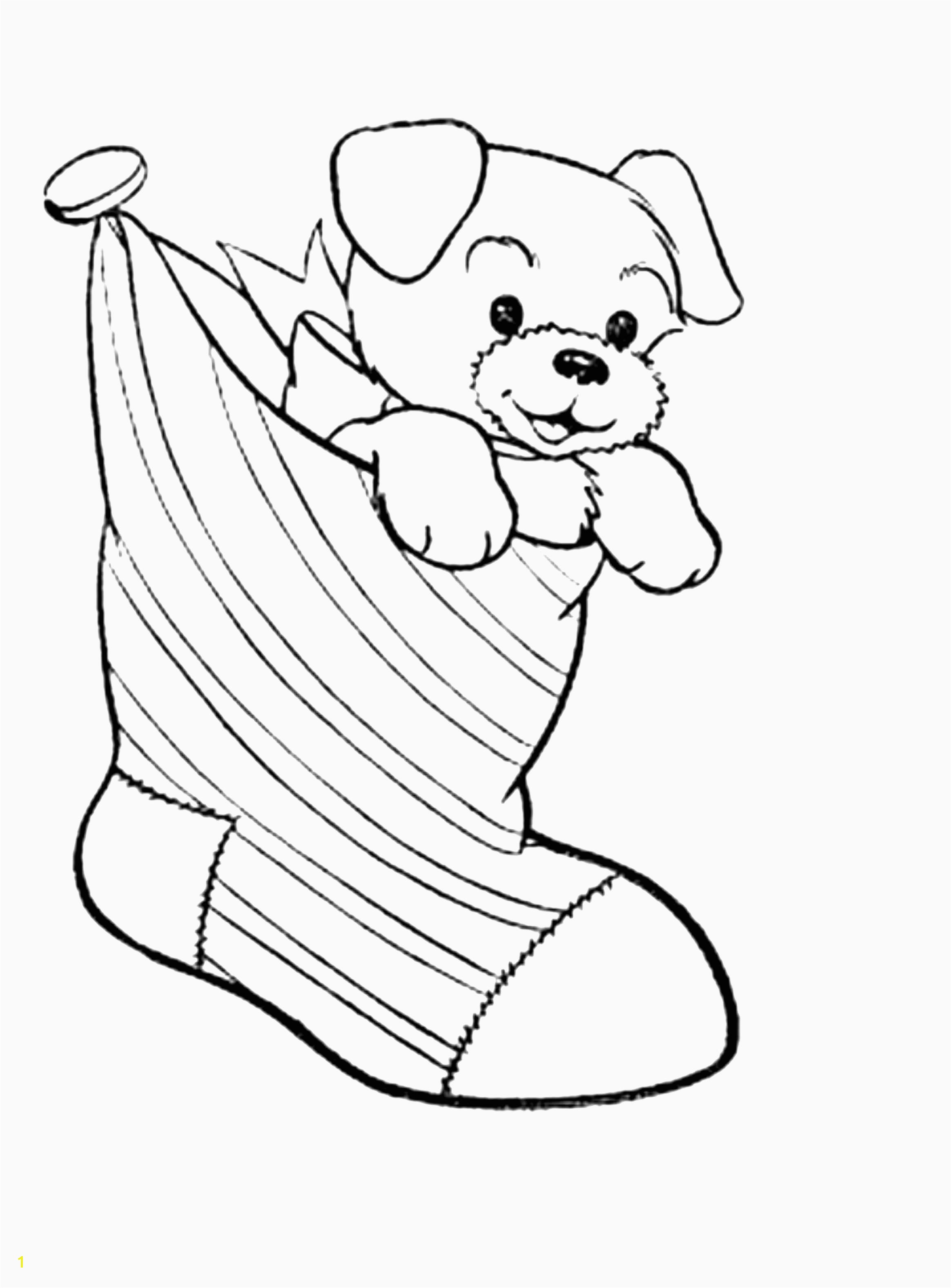 Puppy Christmas Coloring Pages With Cartoon Page For Kids Animal Best And Awesome Od Dog Free