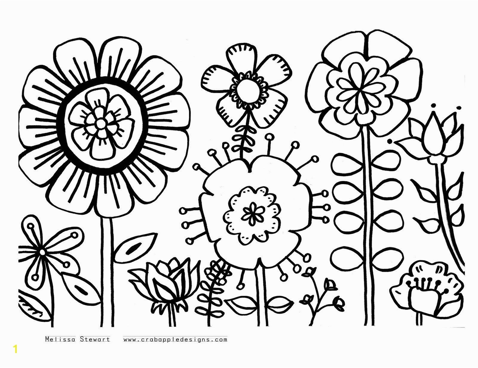 Cute Spring Flower Coloring Pages Category Coloring Pages 94