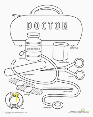 coloring sheets of dr bags