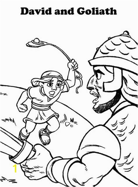 Free Printable Coloring Pages David And Goliath Coloring