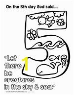 Days of Creation Coloring Pages Christian Preschool Printables