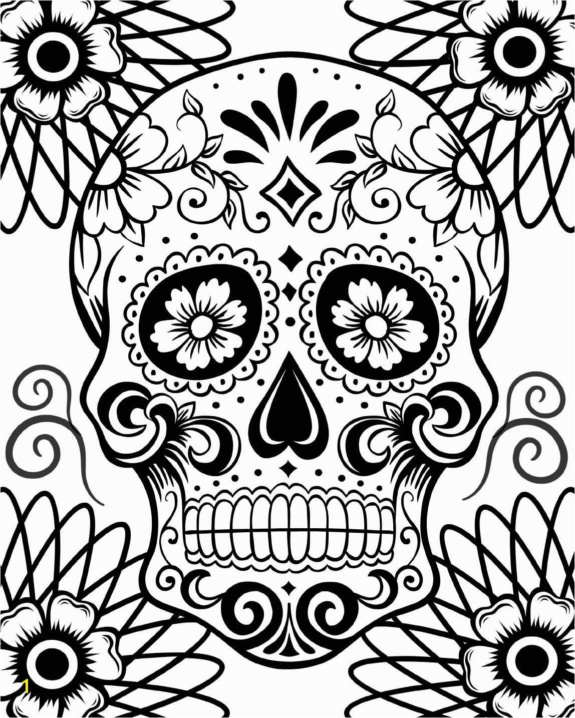 1148x1434 Free Printable Day The Dead Coloring Pages Best Beauteous Skull