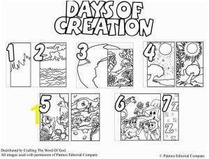 Days Creation Coloring Pages