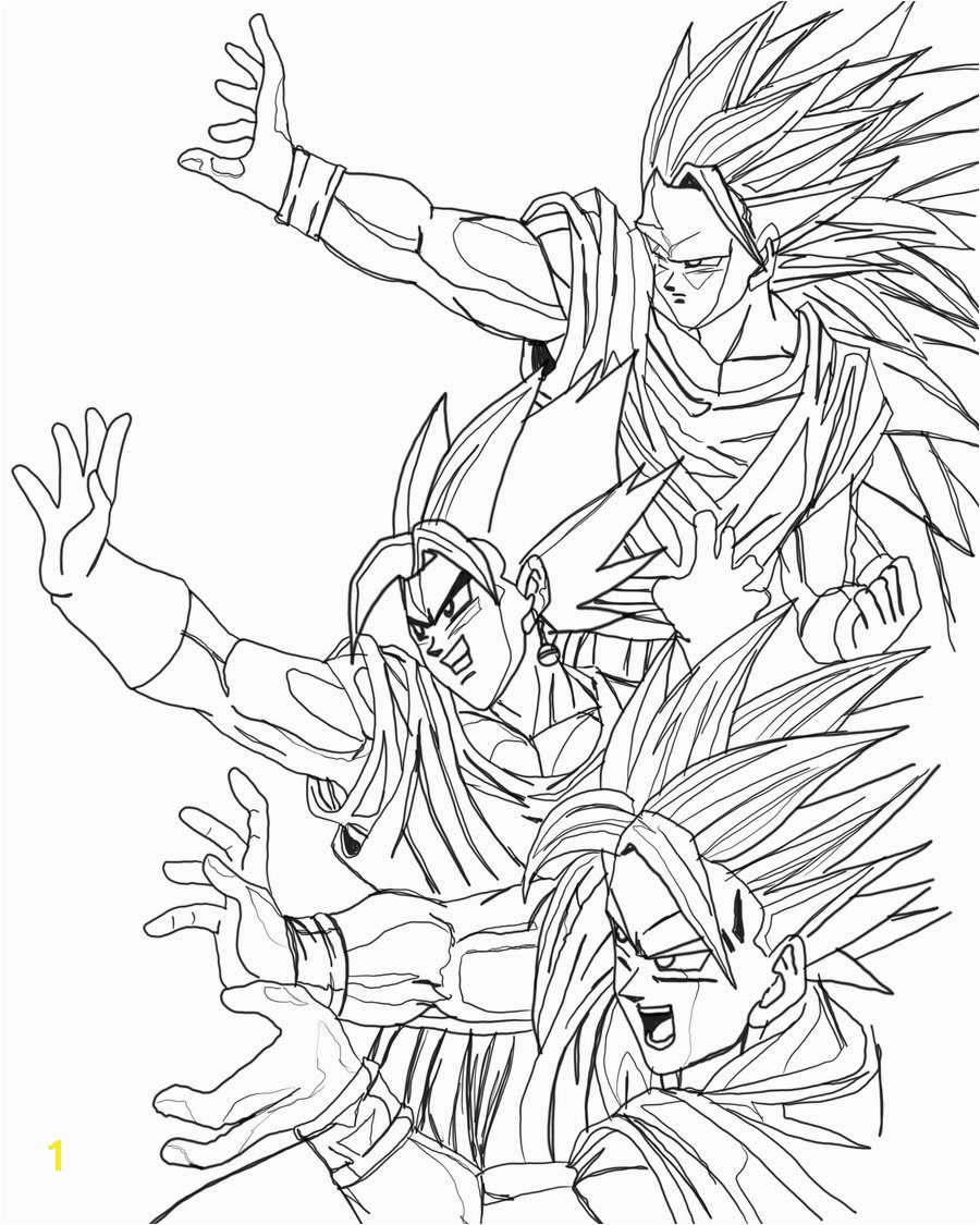 6 Dragon Ball Z Coloring Pages To Print Dragon Ball Z Coloring printable coloring pages