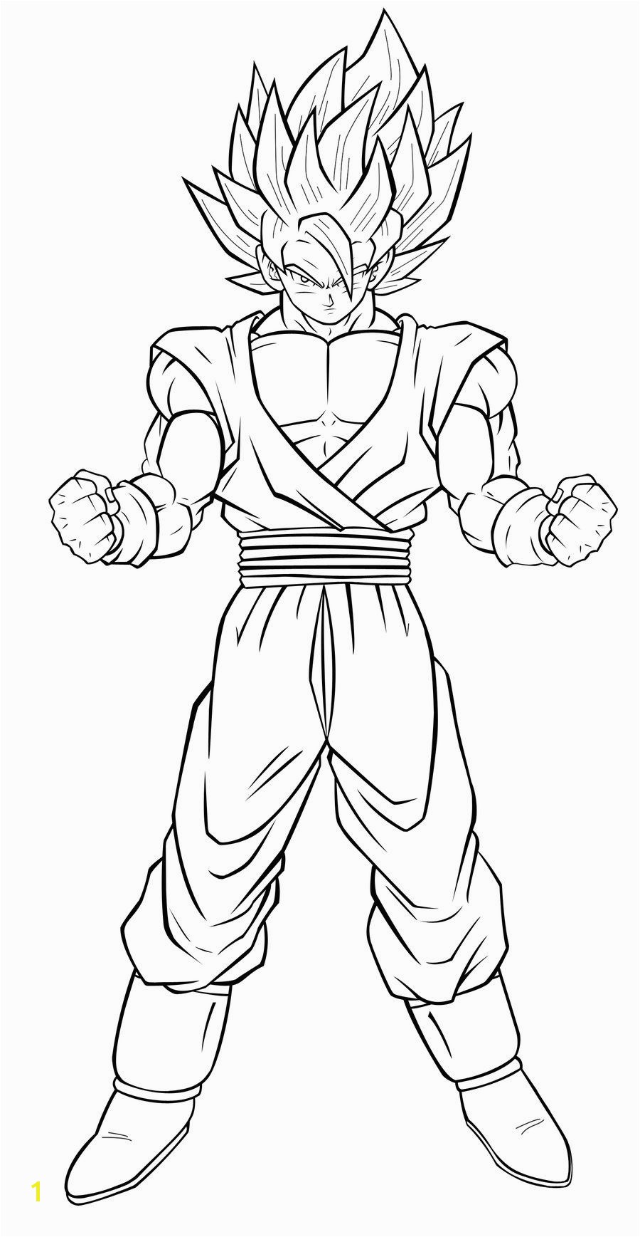 Goku Super Saiyan 4 Coloring Pages images