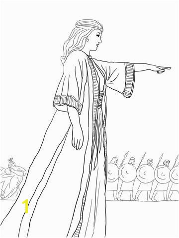 Deborah the Prophetess Coloring page