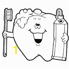 Coloring Pages of Happy Tooth Dental