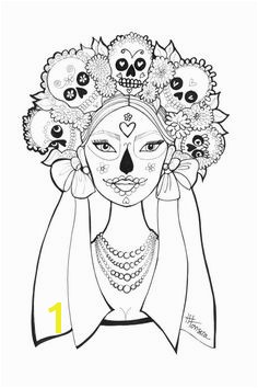 Day of the Dead Coloring Pages by Heather Fonseca
