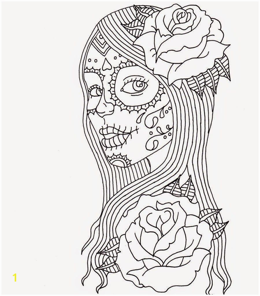 Dia De Los Muertos Couple Coloring Pages Sugar Skull Coloring Pages