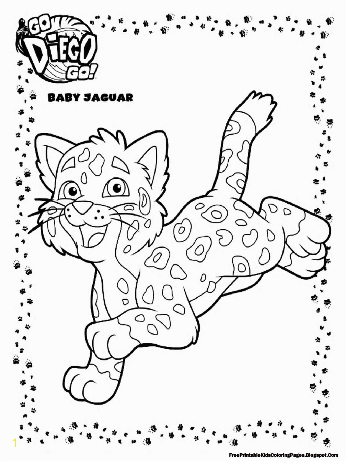 Diego and Baby Jaguar Coloring Pages Baby Jaguar Coloring Pages Cool Coloring Pages