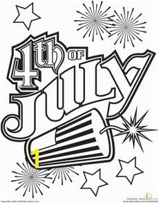 4th of July Coloring Page