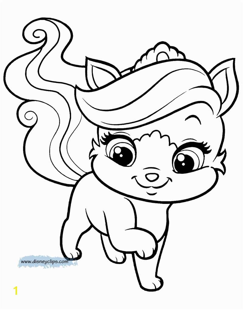 Elegant disney princess palace pets coloring pages 4