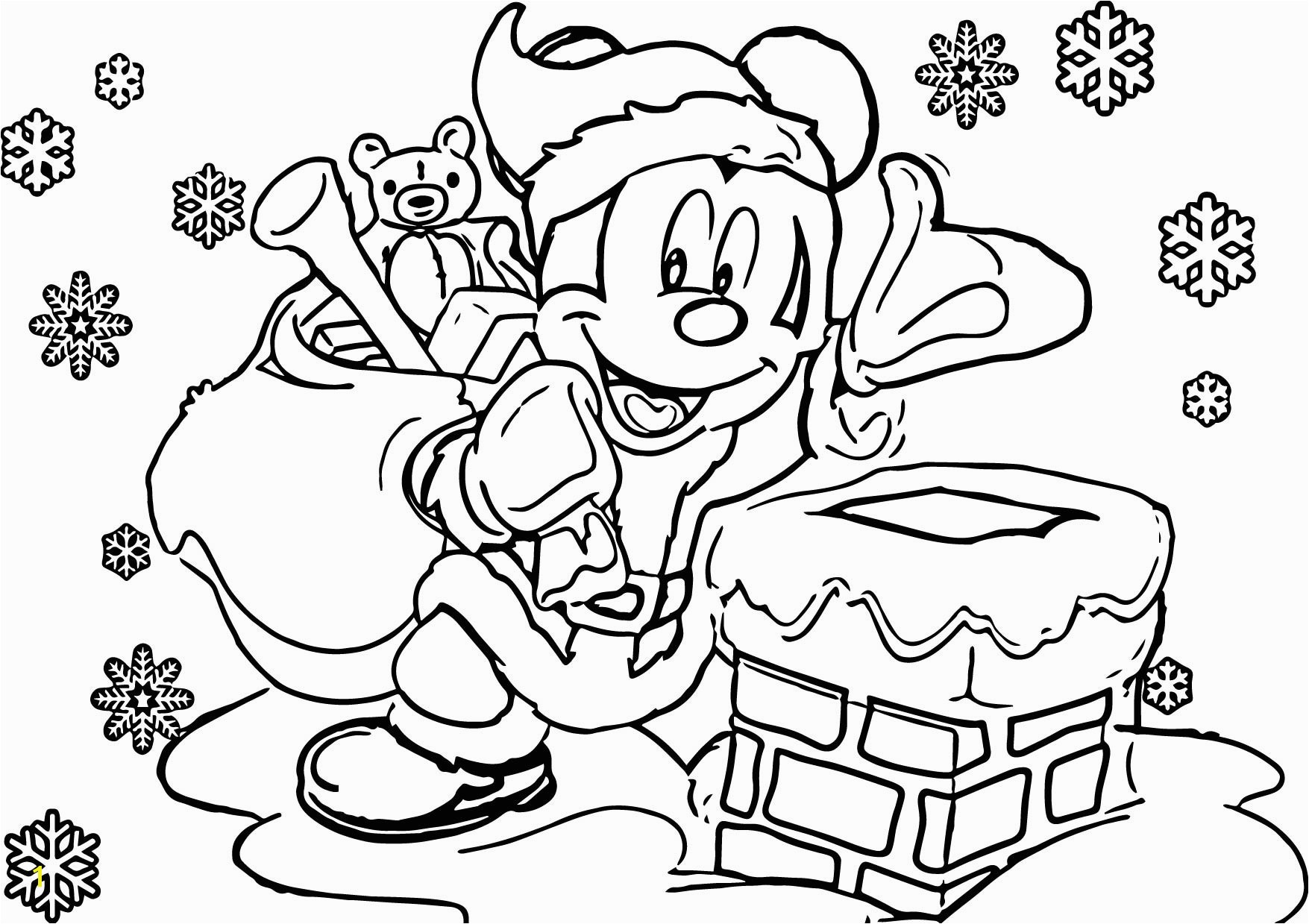 Christmas Coloring Pages Disney Printable