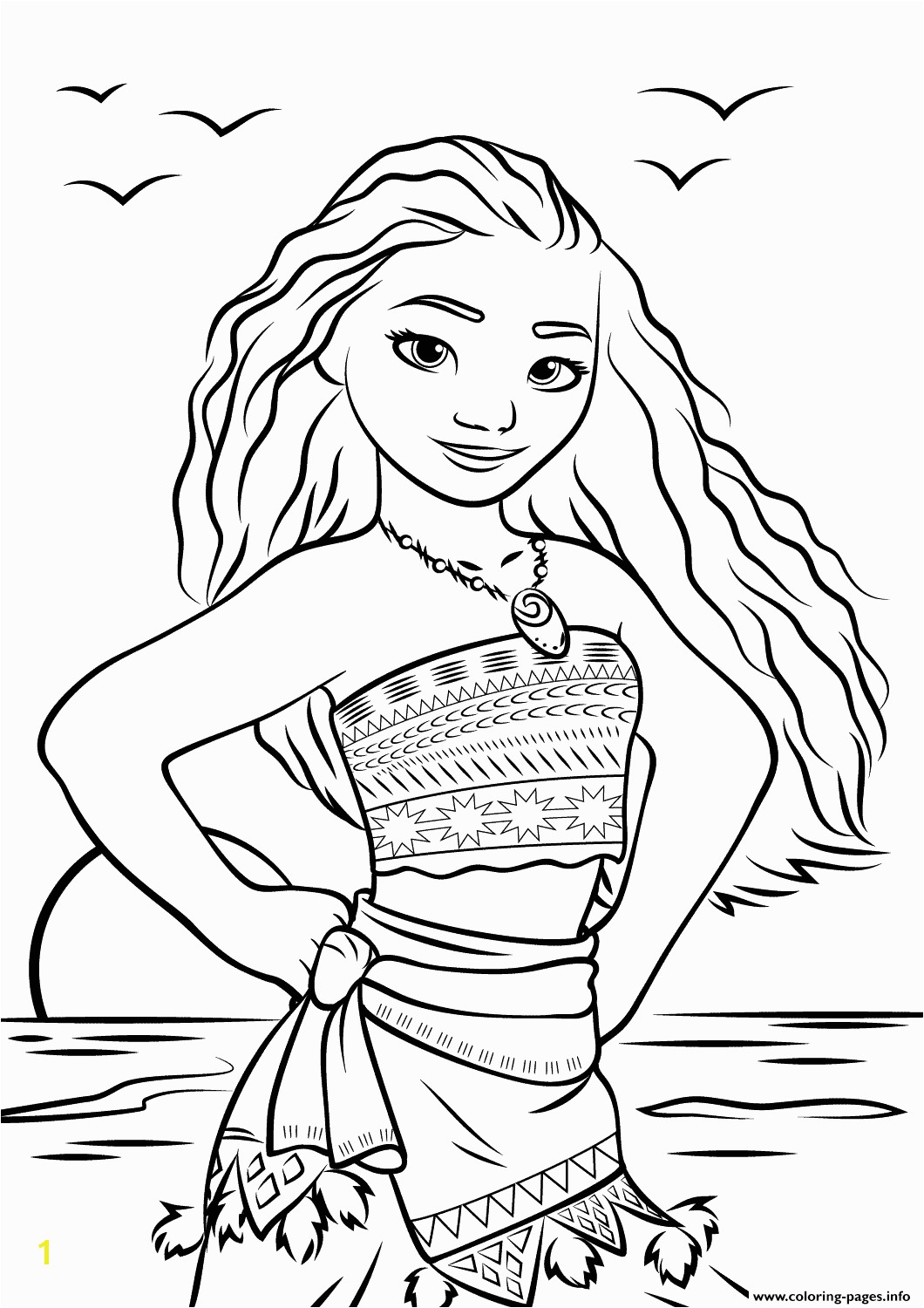 Inspirational Moana Printable Coloring Pages