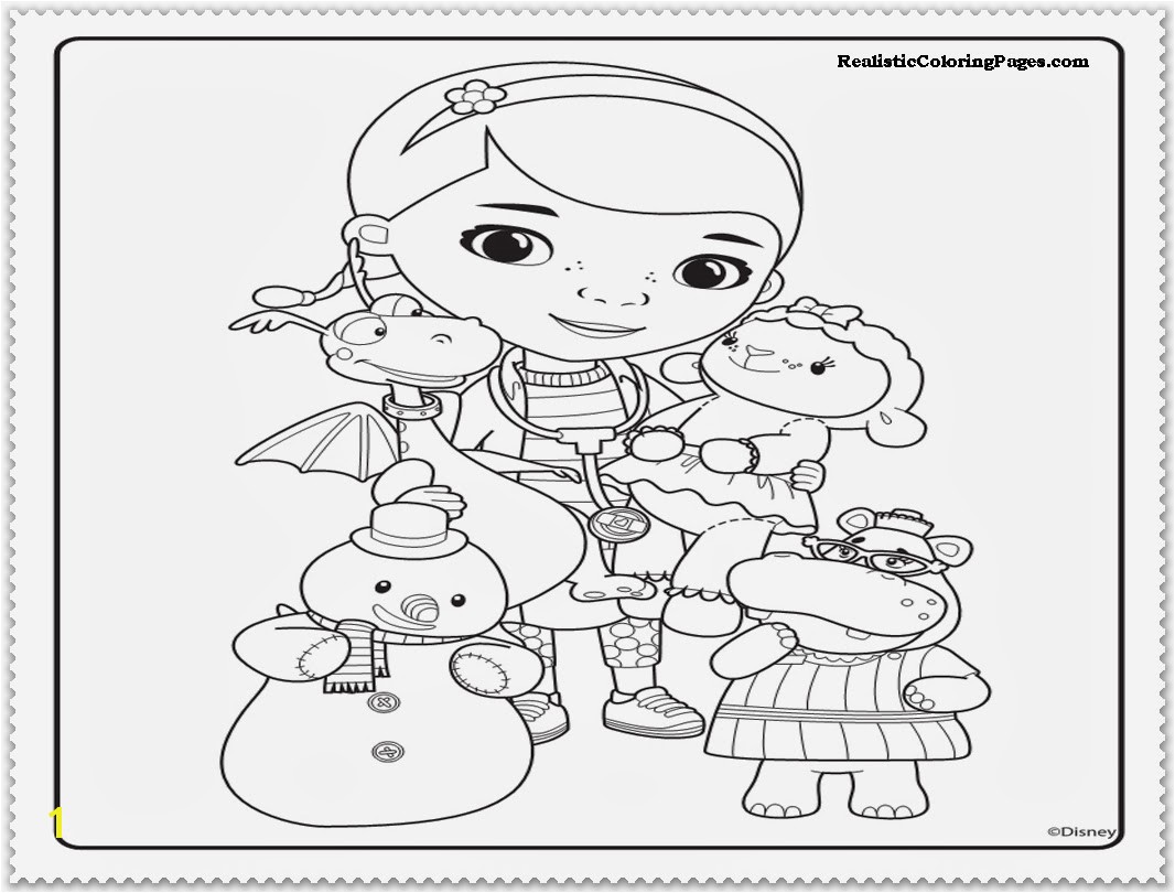 Doc Mcstuffins Coloring Page